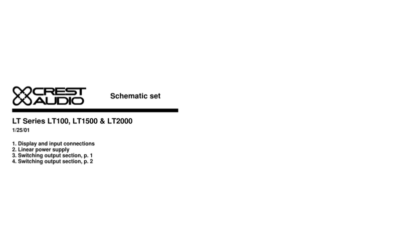Crest Audio LT1000 - SCHEMATICS User manual