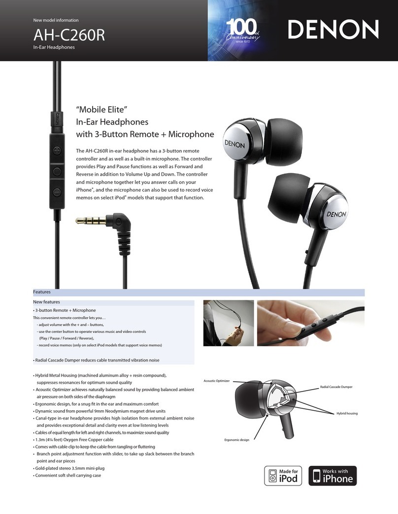 Denon AH-C260RK Specifications