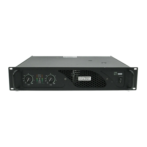 Crest Audio LT1000 User manual