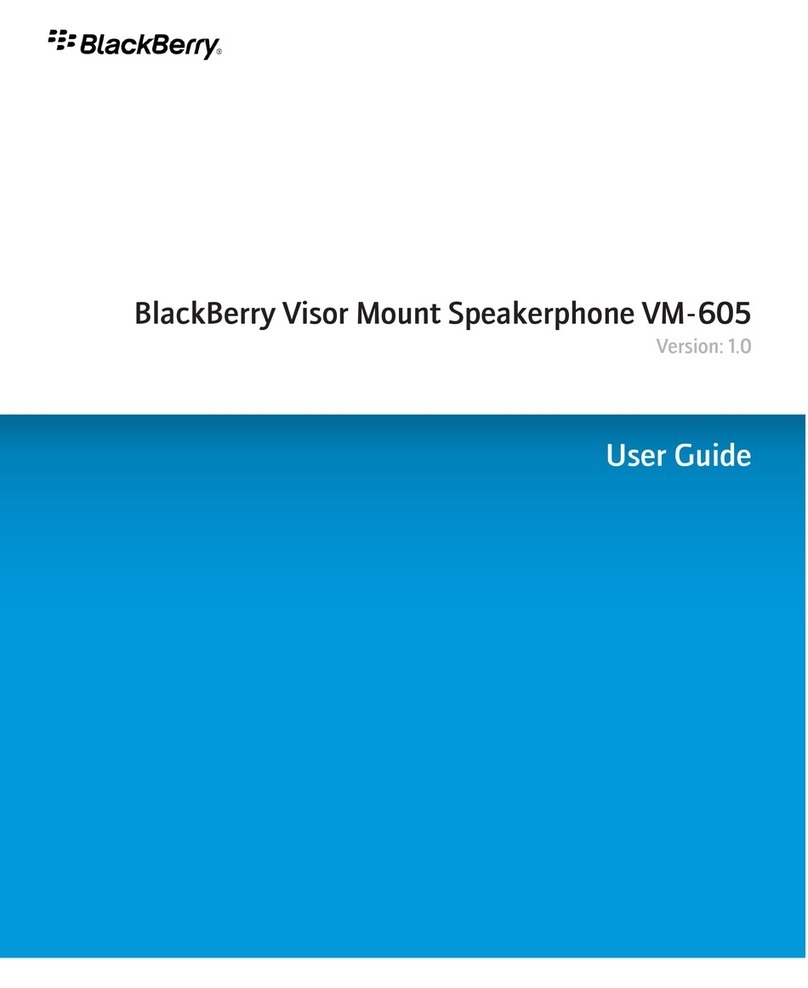 Blackbe;rry ASY-12747-002 - RIM HS-655+ Bluetooth... user guide