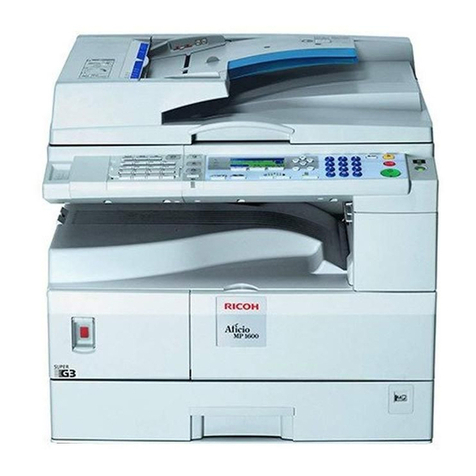 Ricoh Aficio MP 1600 User instructions