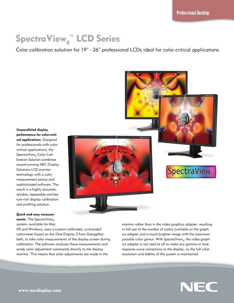 NEC LCD2490WUXIBKSV - MultiSync - 24.1" LCD... User manual