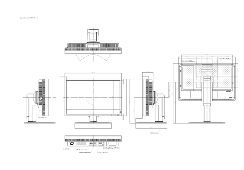NEC MultiSync LCD2490WUXi2 Parts list manual