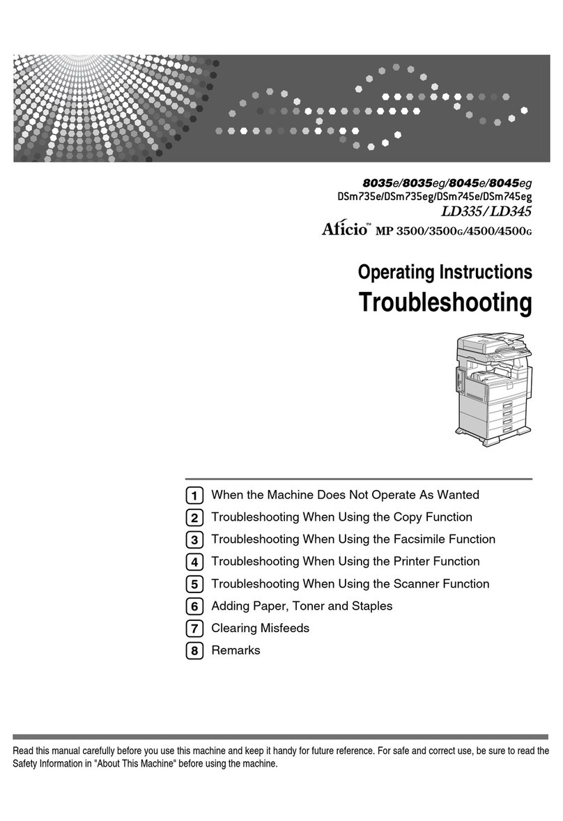 Ricoh Aficio MP 3500P User manual