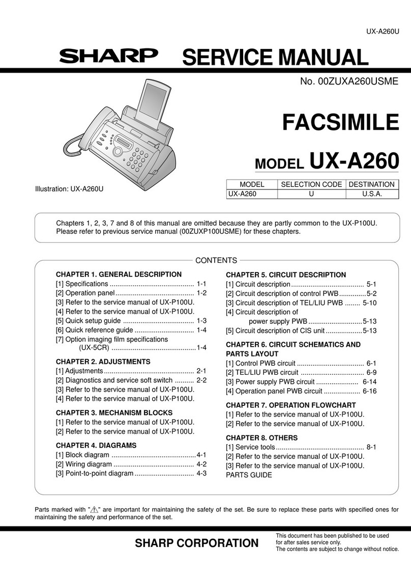 Sharp A260 - UX B/W Thermal Transfer User manual