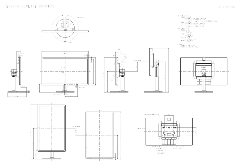 NEC MultiSync EX231W Parts list manual