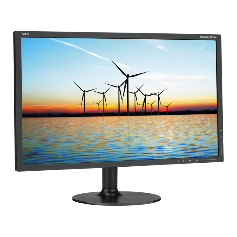 NEC MultiSync EX201W Parts list manual NEC MultiSync EX201W Parts list manual
