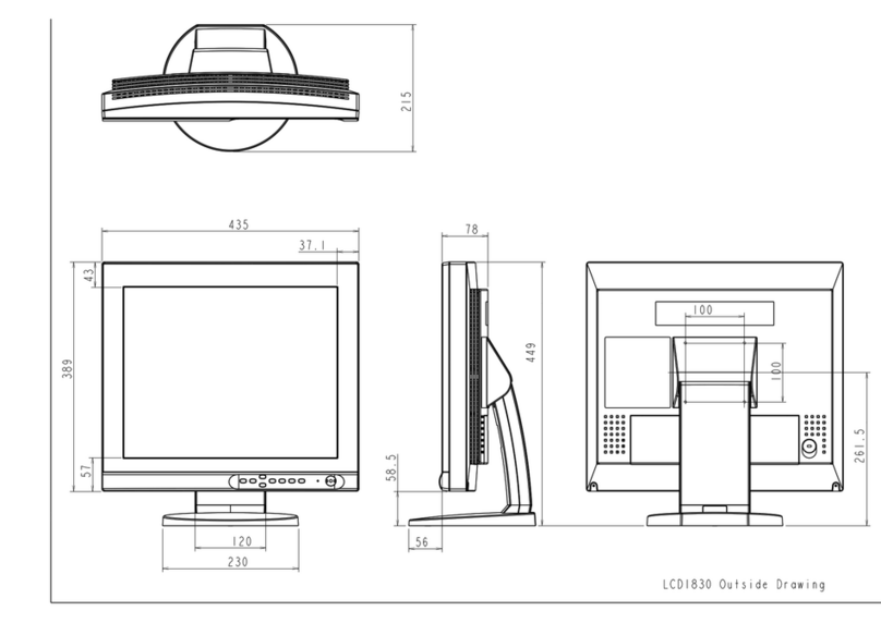 NEC NEC MultiSync LCD1830  LCD1830 LCD1830 Parts list manual