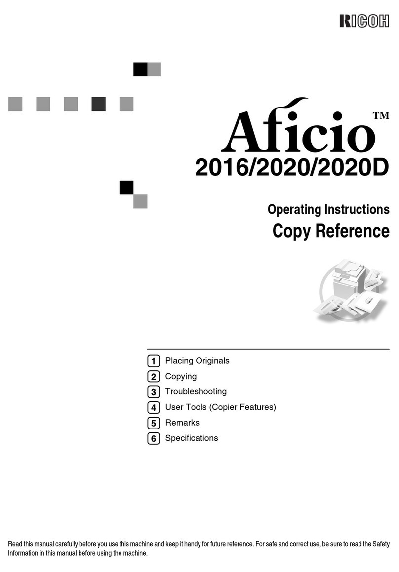 Ricoh 2020D - Aficio B/W Laser User manual