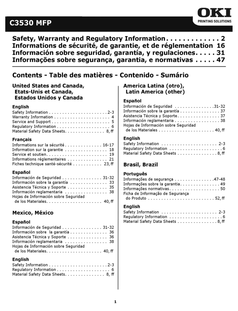 Oki C3530n MFP Service manual
