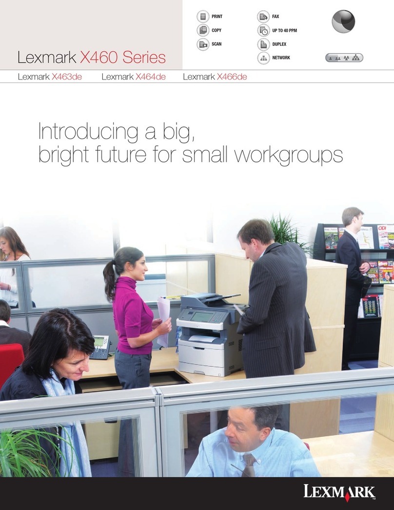 Lexmark X463de User manual