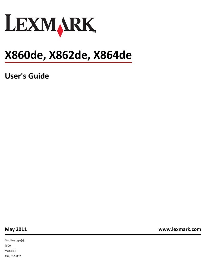 Lexmark 19Z0202 - X 864dhe 4 B/W Laser User manual