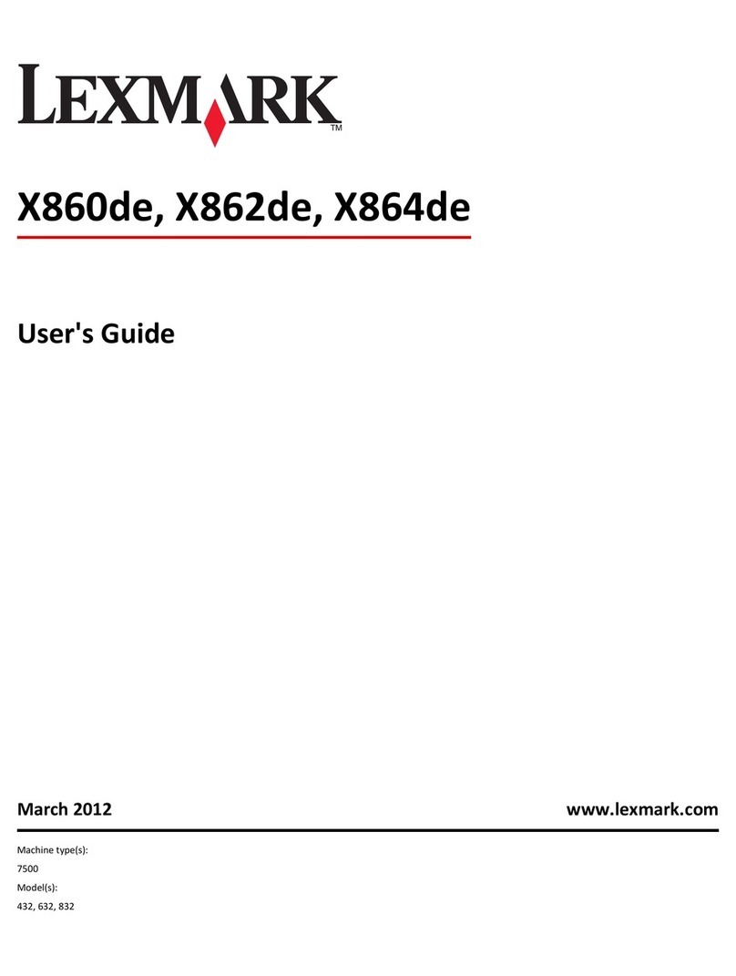 Lexmark 19Z0200 - X 860de 4 B/W Laser user guide