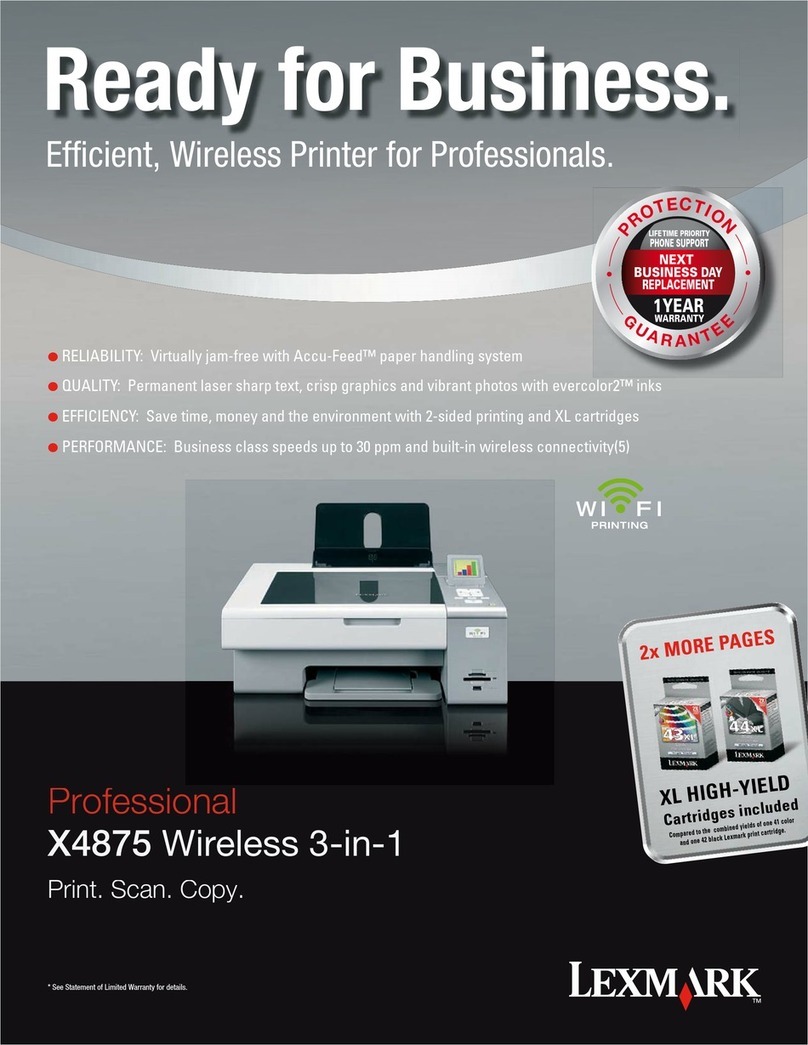 Lexmark 16Z0900 User manual