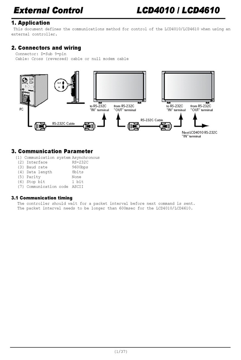 NEC LCD4010-BK - MultiSync - 40" LCD Monitor User manual