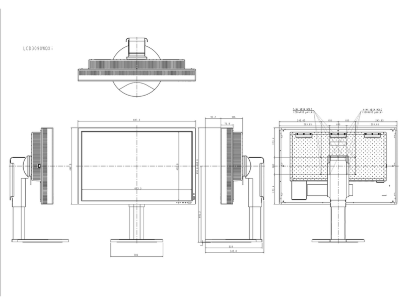 NEC MultiSync LCD3090WQXi Parts list manual