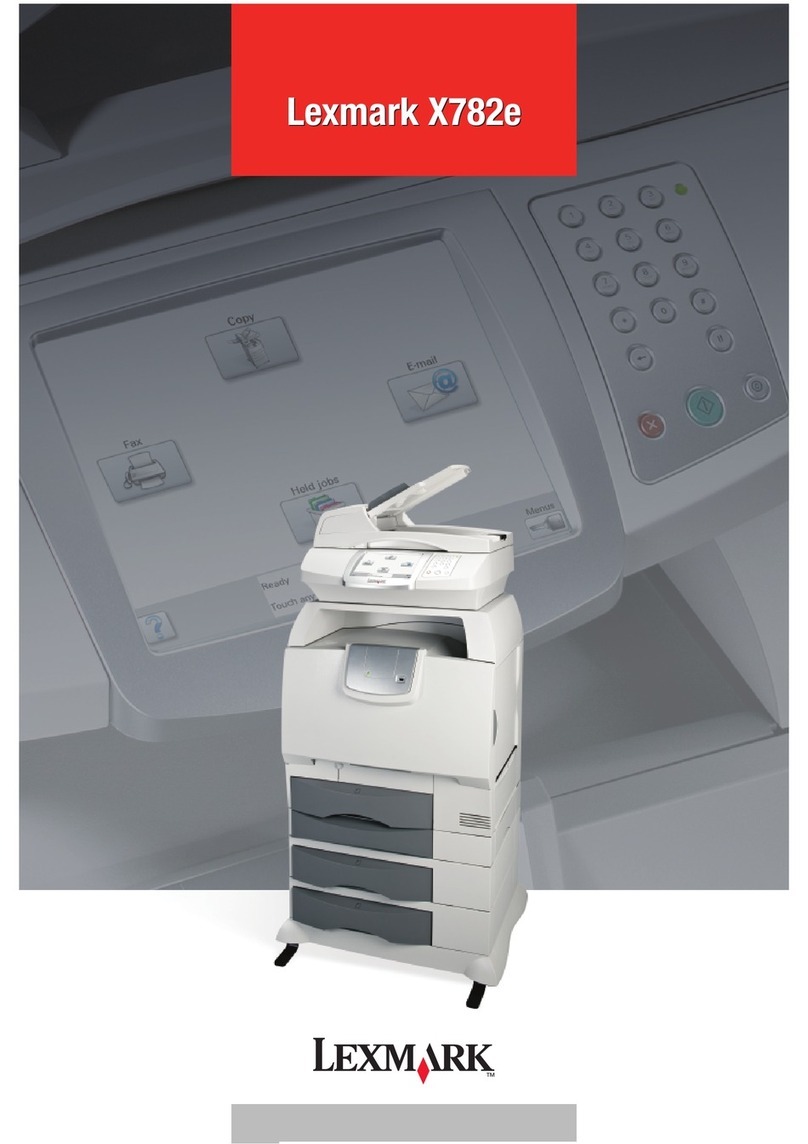 Lexmark X782E User manual