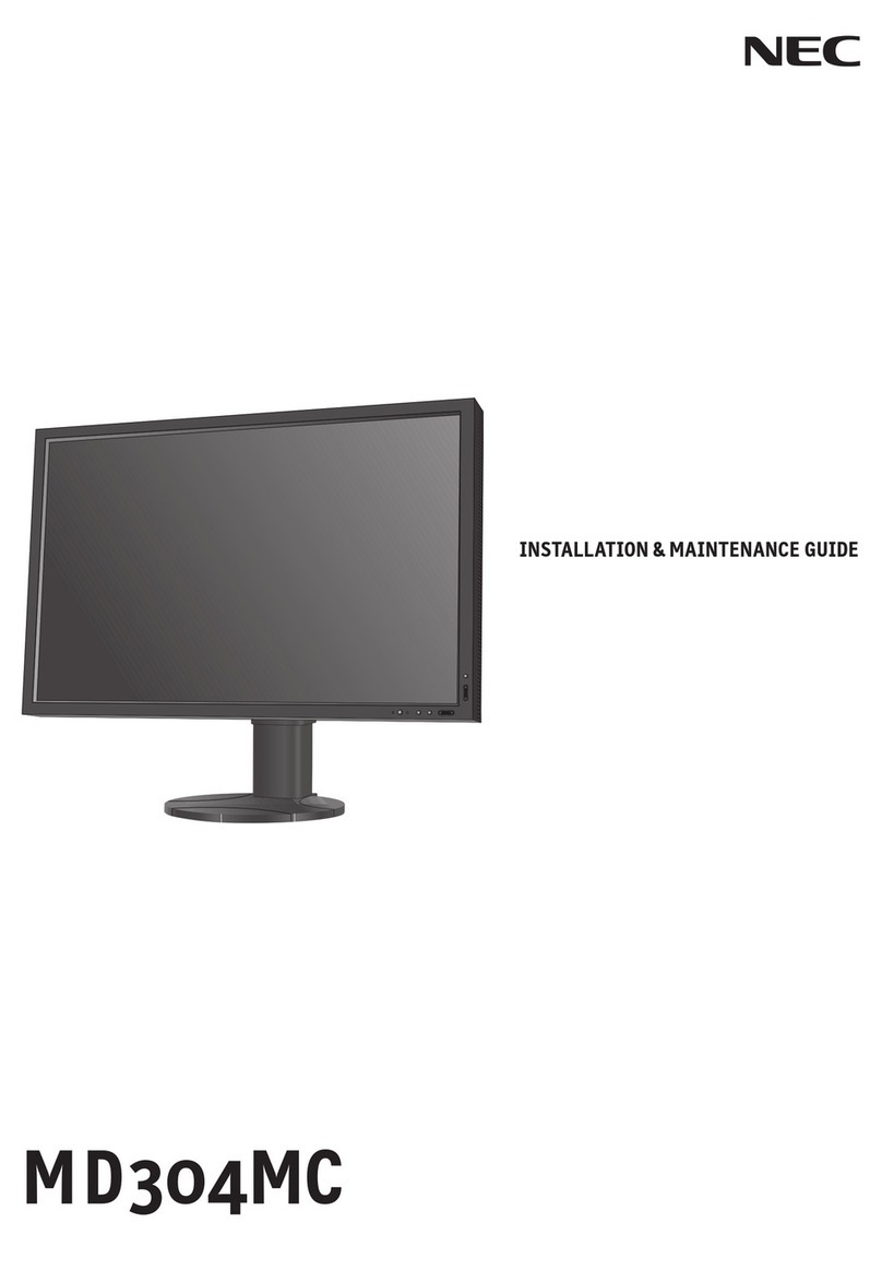 NEC MD304MC - MultiSync - 29.8" LCD Monitor Product manual