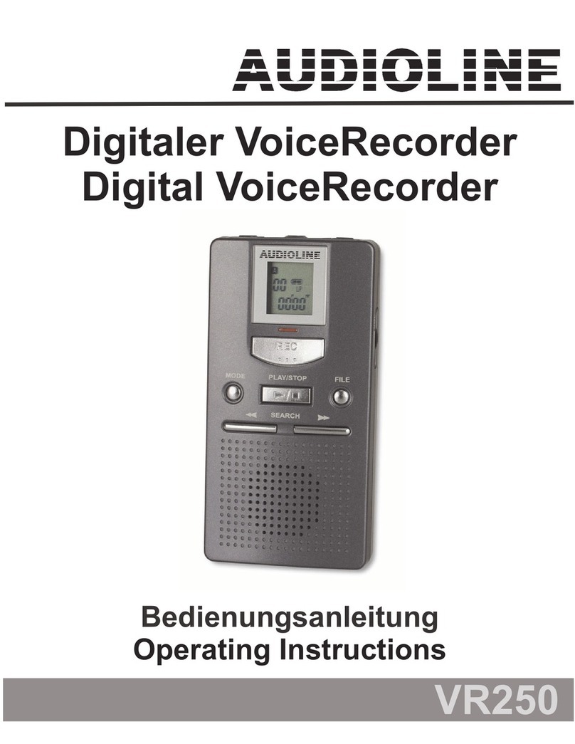 AUDIOLINE VR250 User manual