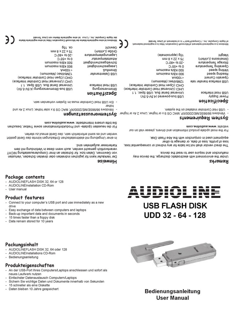 AUDIOLINE UDD128 user manual