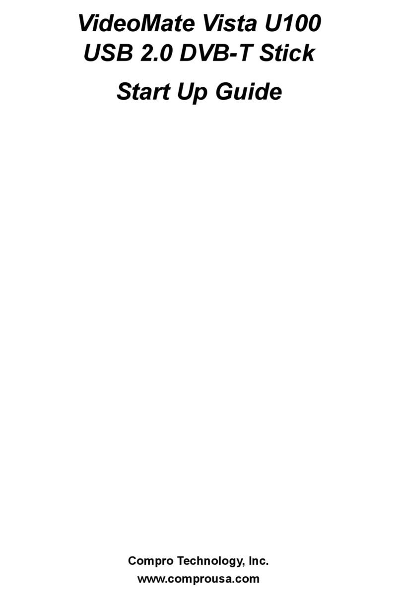 COMPRO U100 - START UP GUIDE User manual