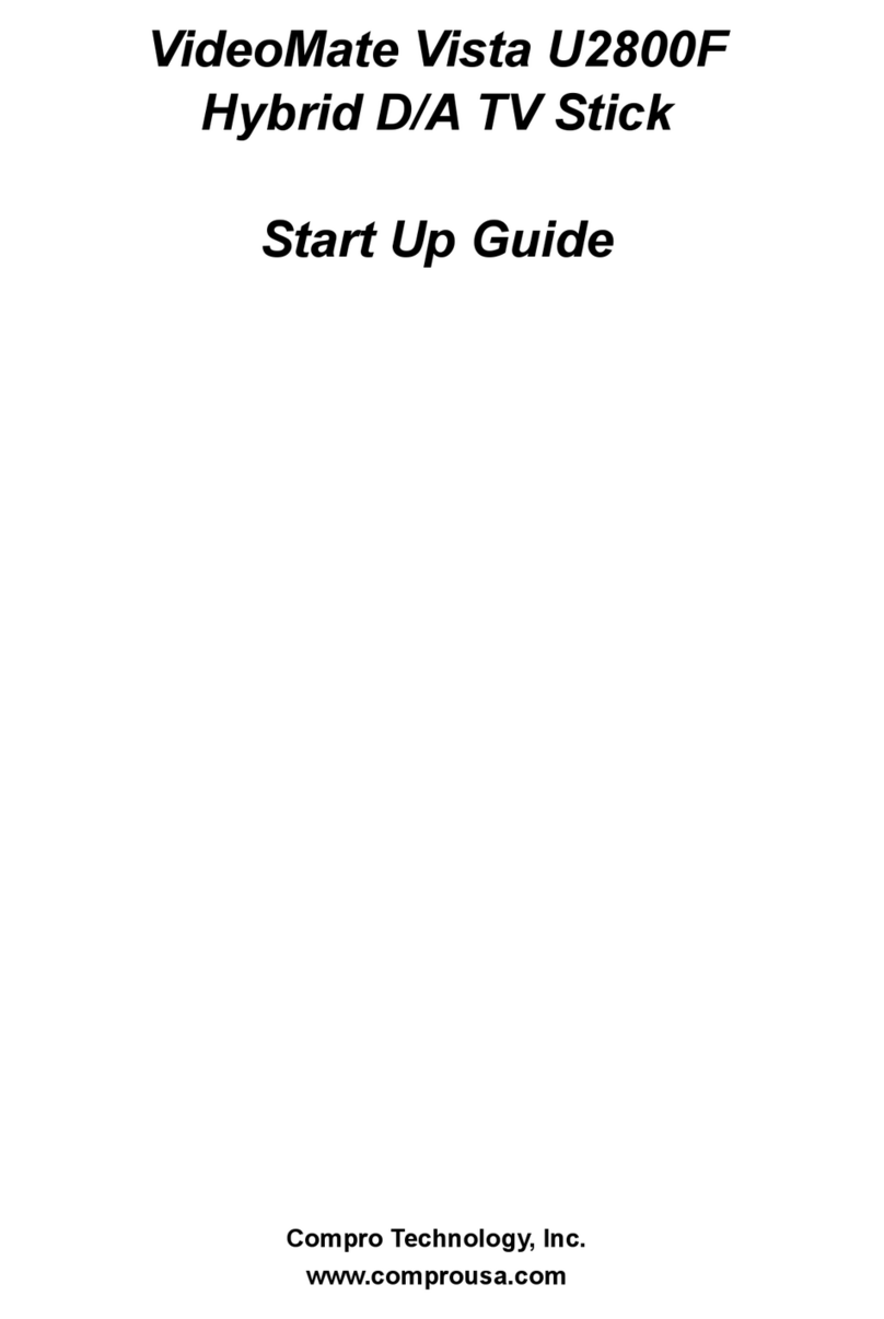 COMPRO U2800F - START UP GUIDE User manual