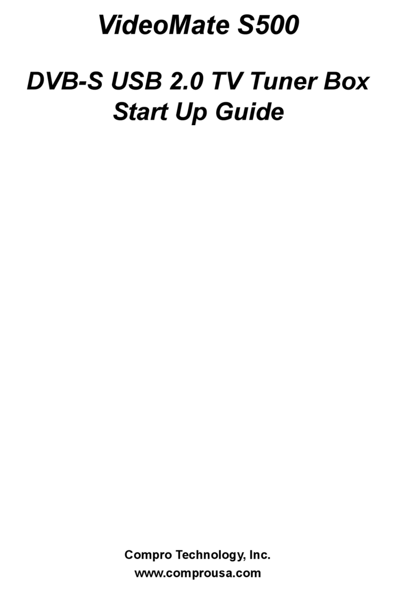 COMPRO S500 - STARTUP User manual