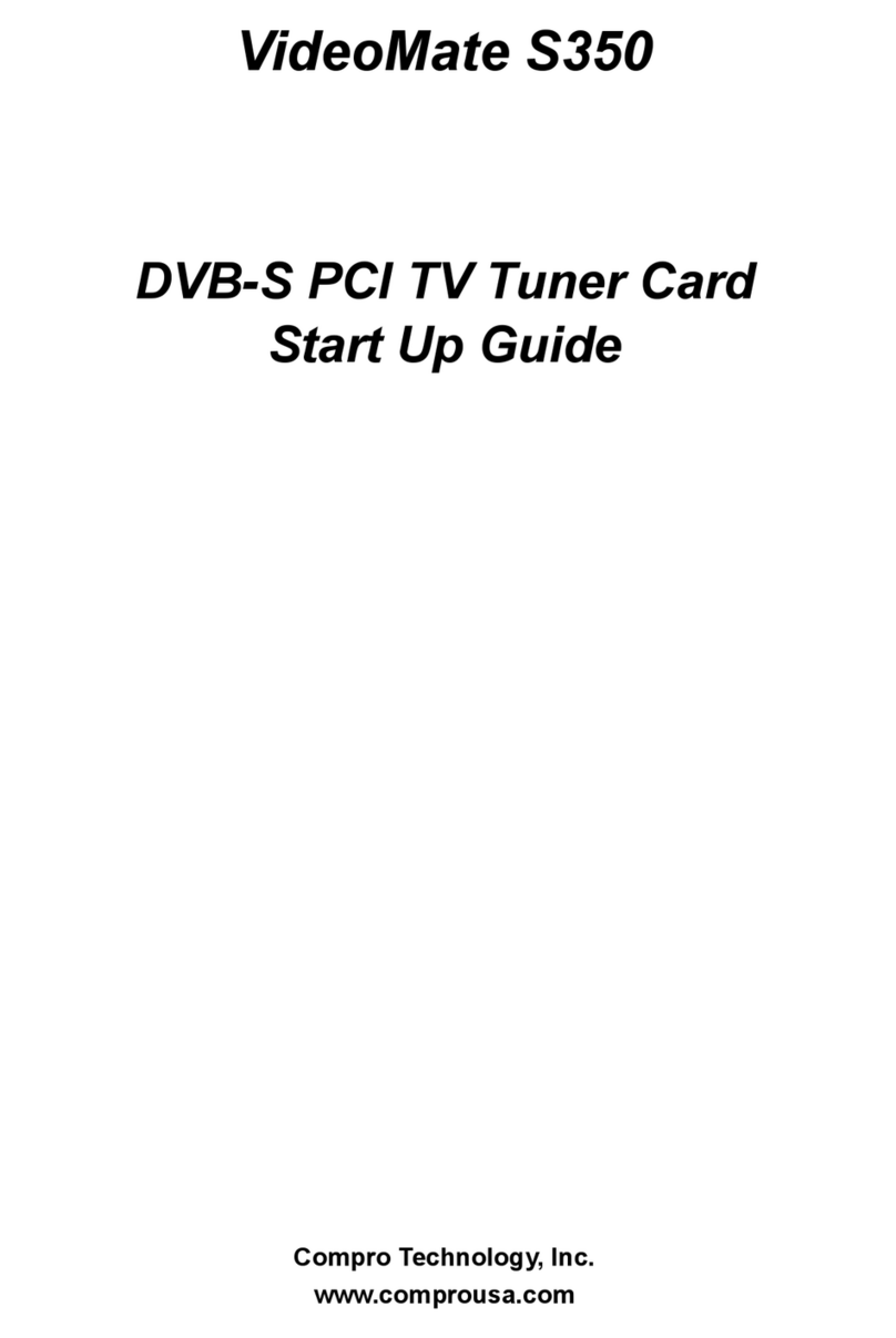 COMPRO S350 - STARTUP manual