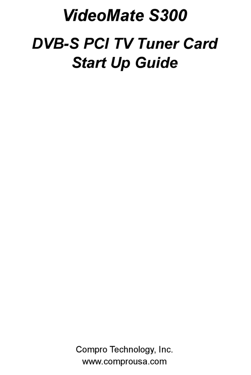 COMPRO S300 - STARTUP manual
