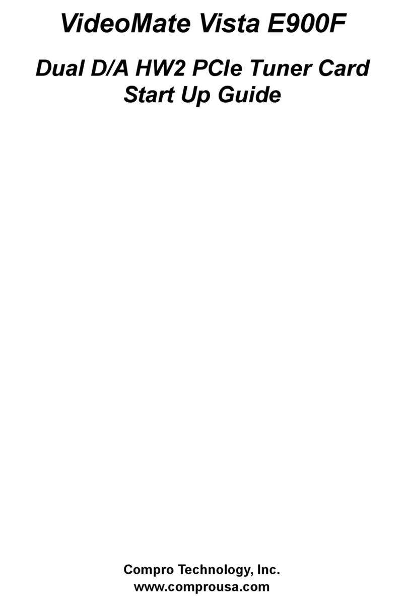 COMPRO E900F - STARTUP User manual