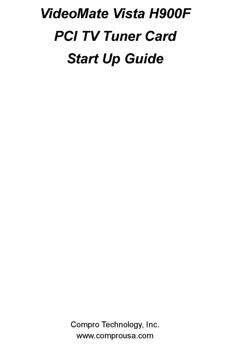 COMPRO H900F - STARTUP User manual