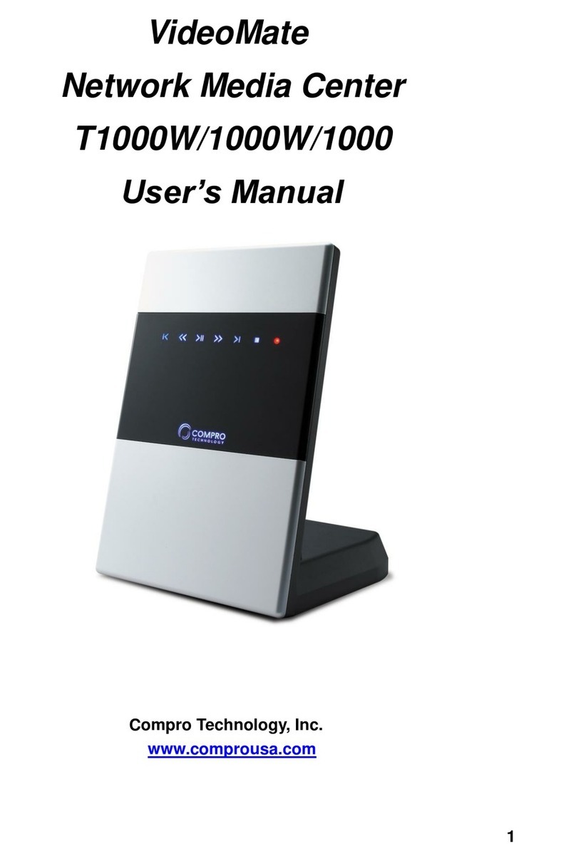 COMPRO VideoMate 1000 user manual