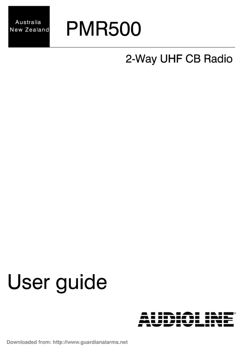 AUDIOLINE PMR 500 user guide