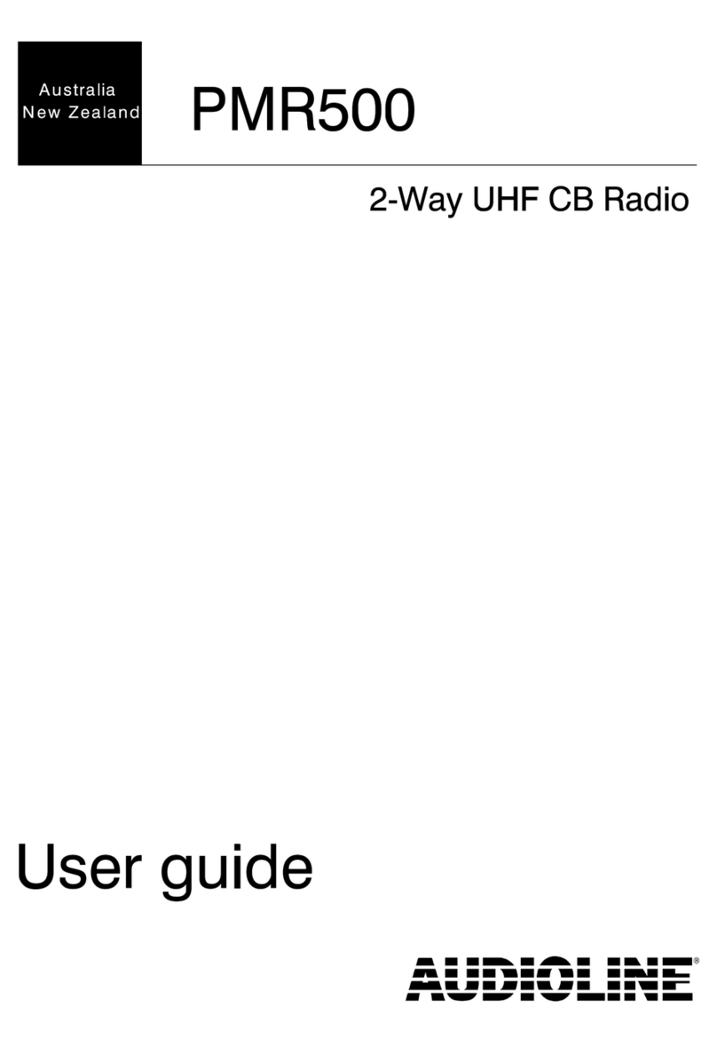 AUDIOLINE PMR 500 User manual AUDIOLINE PMR 500 User manual