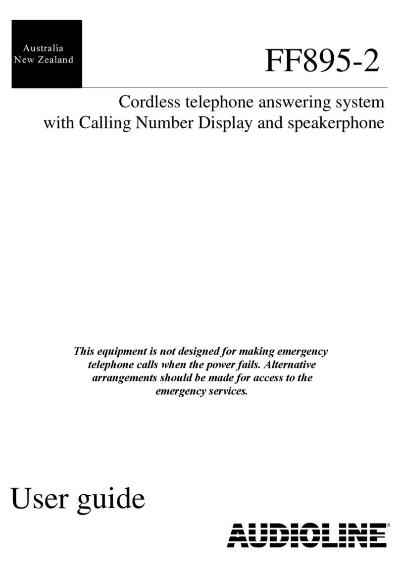 AUDIOLINE FF895-2 User manual