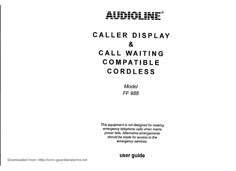 AUDIOLINE FF 988 user guide