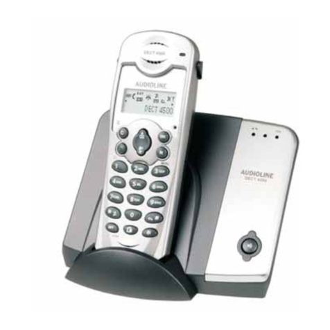 AUDIOLINE DECT4500 User manual AUDIOLINE DECT4500 User manual