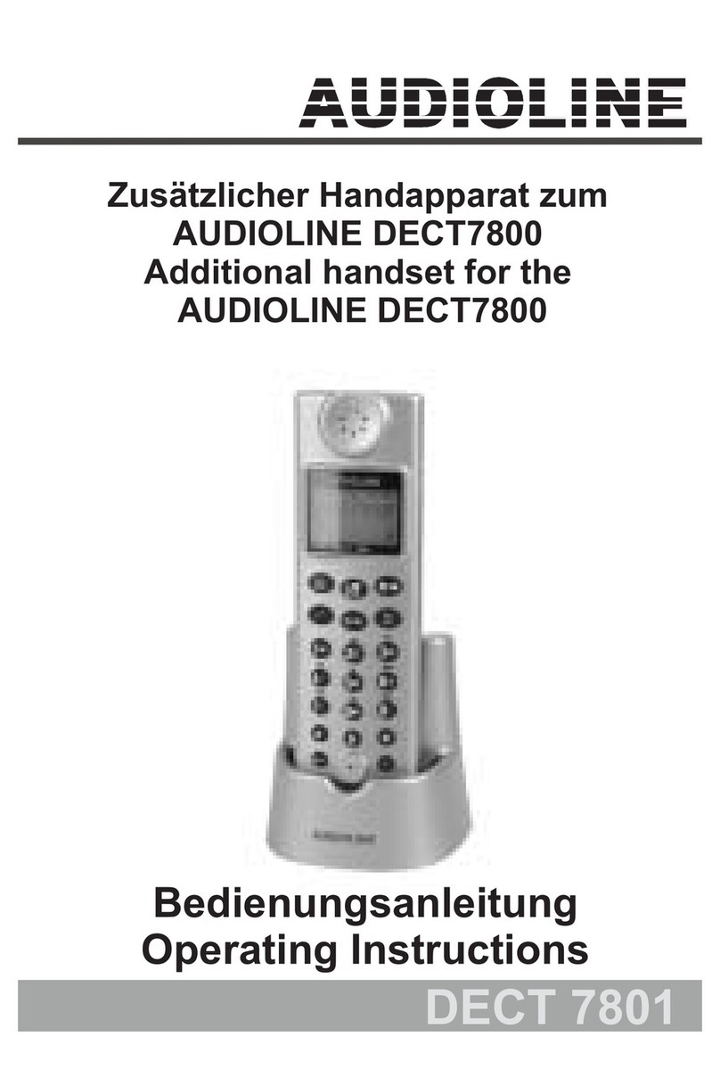 AUDIOLINE DECT7800 User manual