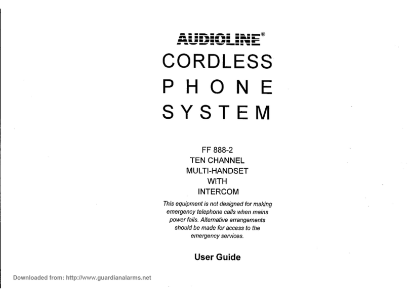 AUDIOLINE FF 888-2 User manual AUDIOLINE FF 888-2 User manual