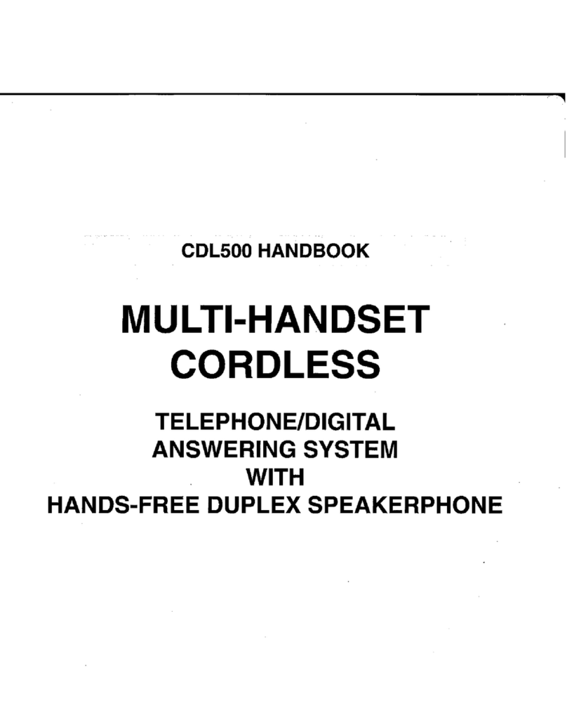 AUDIOLINE CDL500 User manual