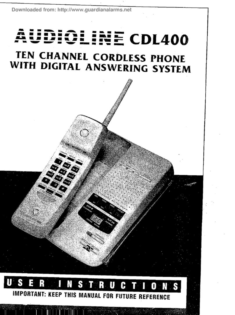 AUDIOLINE CDL400 User instructions