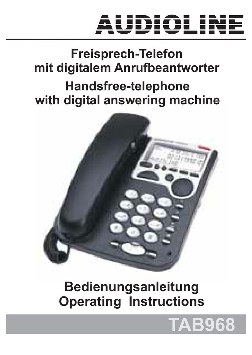 AUDIOLINE TAB968 operating instructions