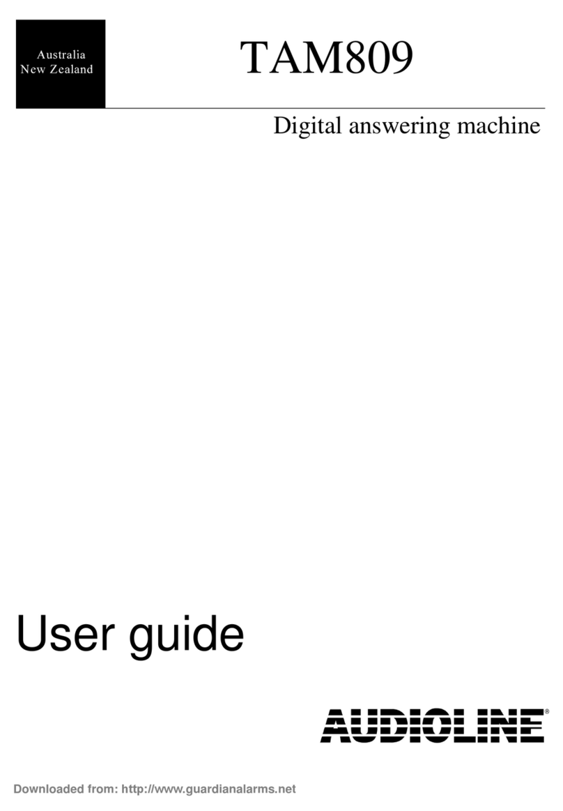 AUDIOLINE TAM-809 User manual AUDIOLINE TAM-809 User manual
