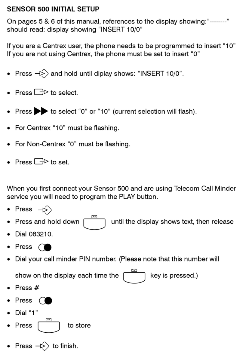 AUDIOLINE SENSOR 500 User manual AUDIOLINE SENSOR 500 User manual