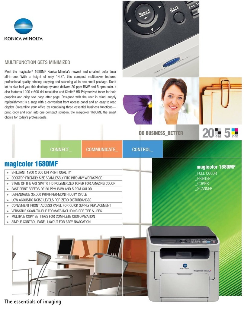 Konica Minolta A0HF011 User manual