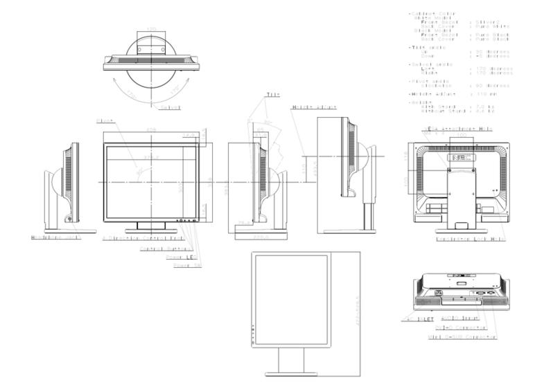 NEC MultiSync EA191M Guide