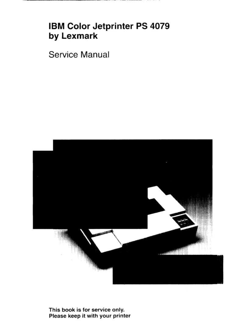 Lexmark 4079 - Plus Color Jetprinter Inkjet Printer User manual