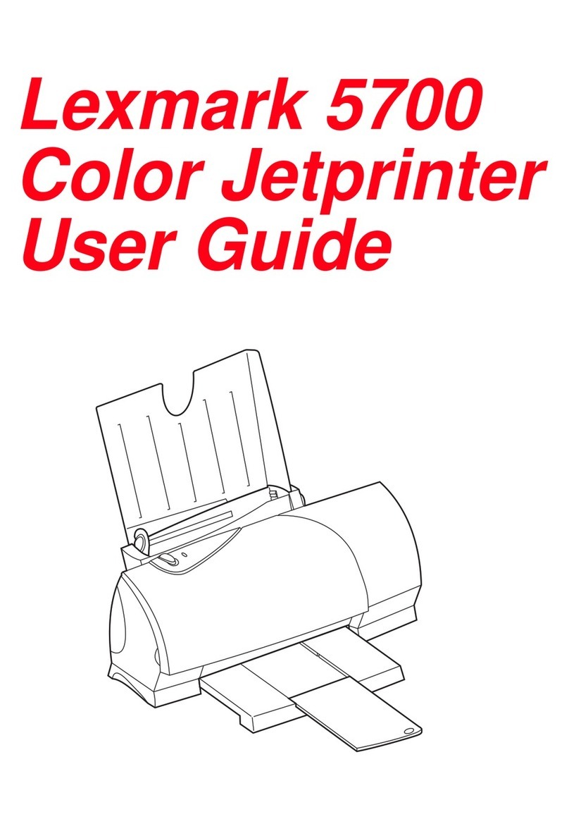 Lexmark 5700 - Color Jetprinter User manual