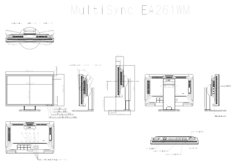 NEC MultiSync EA261WM Parts list manual