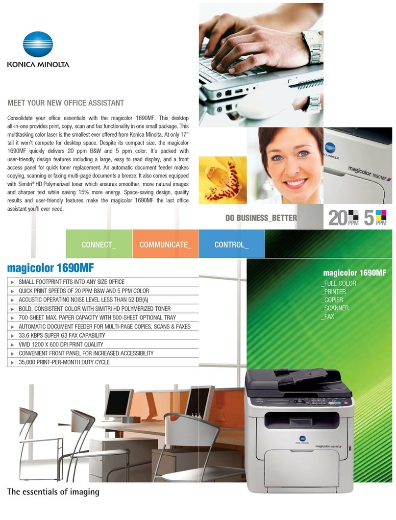 Konica Minolta A0HF012 Specifications